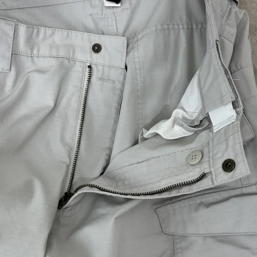TRU-SPEC Pants Mens 34x30 Beige Cargo Ripstop Tactical Workwear Utility